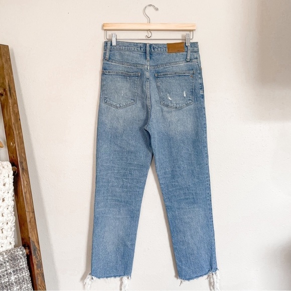 Madewell | Classic Straight Jean, Medium Wash, Distress, 27 - Picture 3 of 13